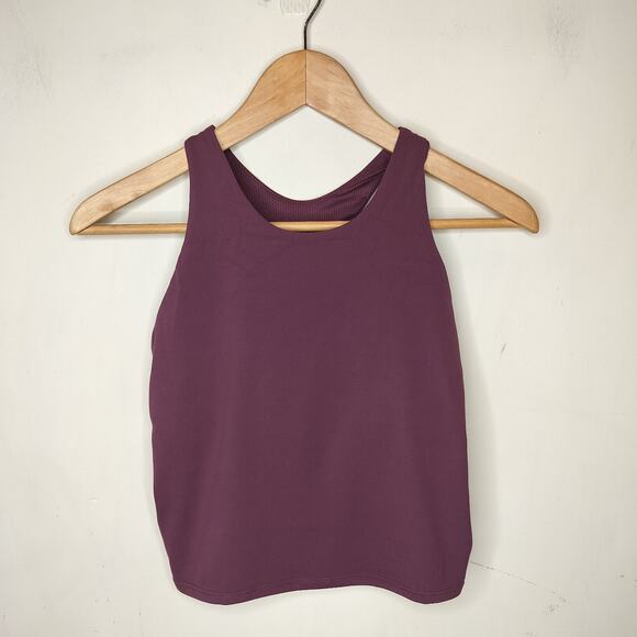 Athleta Girl Long Line Sports Bra Cropped Tank - Picture 1 of 5